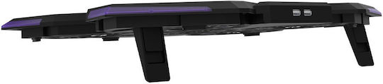 Aqirys Cooling Pad for Laptop up to 17" with 5 Fans and Lighting Purple