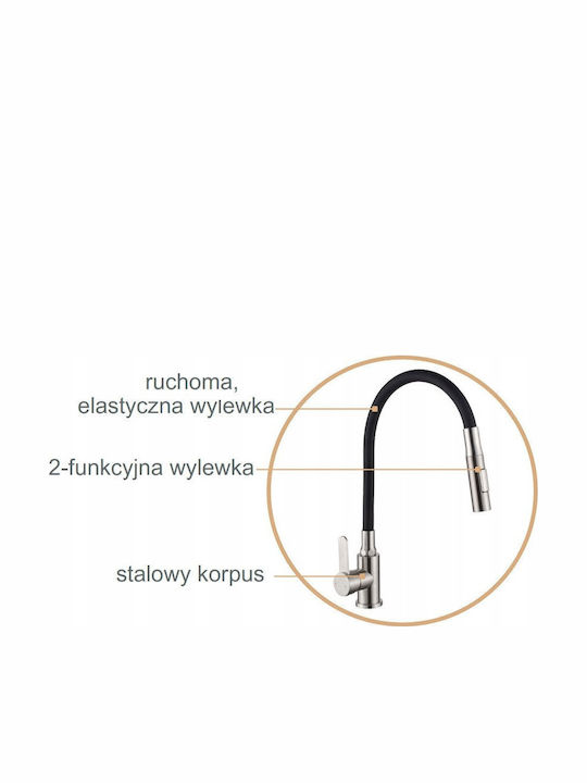 Invena Kitchen Faucet Counter Beige