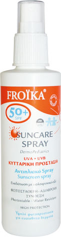 Froika Waterproof Kids Sunscreen Spray SPF50 125ml