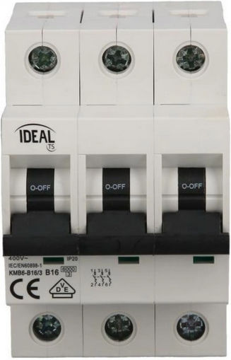 Kanlux Τριπολικός Διακόπτης Ράγας 400V 16A