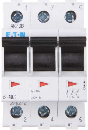 Eaton Is-40 3-Poles Panel Push Switch 125A