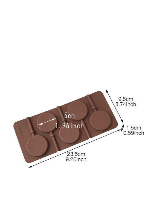 Cake Land Silicone Lollipop Baking Pan 5x10.5cm