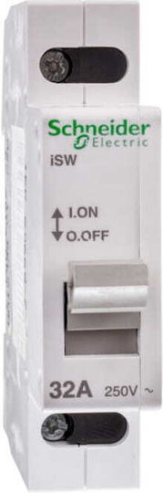 Schneider Electric Einpolig Schienenumschalter 250V 32A