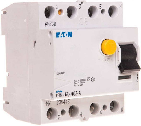 Eaton Vierpolig Schienenumschalter 63A