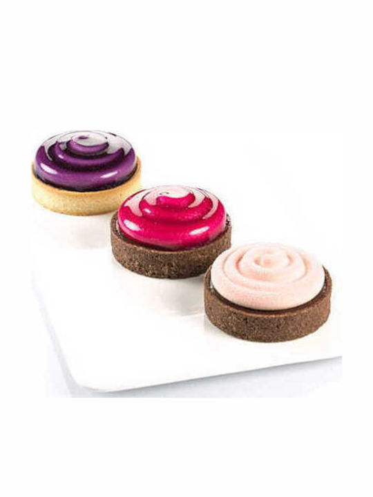 Silikomart Mini Pastry Tart Mold from Silicone 6 Pieces 25x7x2.5cm