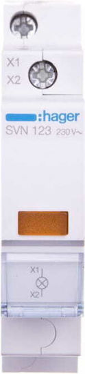 Hager Single Panel Indicator Orange Light