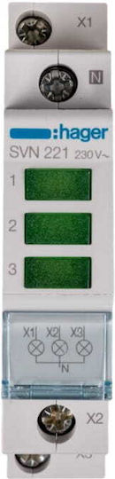 Hager Dreifach Panel-Indikatorleuchte
