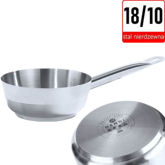 Hendi Commercial Saute Pan Stainless Steel Profi Line Diameter Ø20cm
