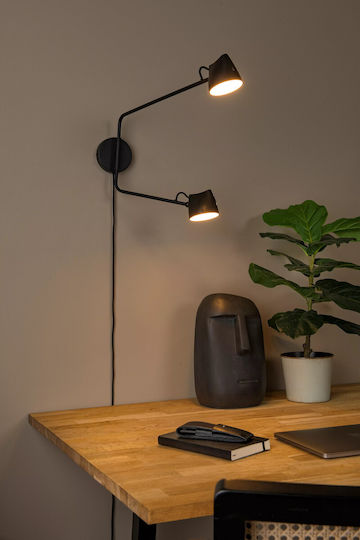 Lucide Lightning Milne Leuchte Wand Schwarz Lucide Lightning Milne Leuchte Wand Schwarz