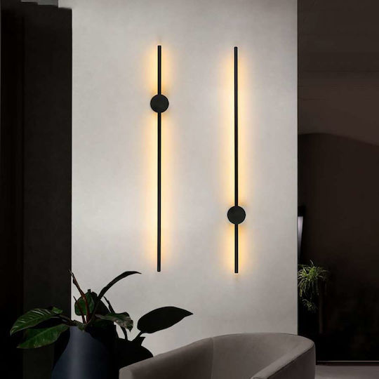 Atman Black Wall Lamp 100x10x10cm Atman Black Wall Lamp 100x10x10cm