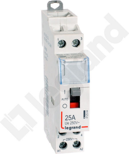 Legrand Cx³ Rail Power Relay 25A Bipolar with Voltage 230V 2NO