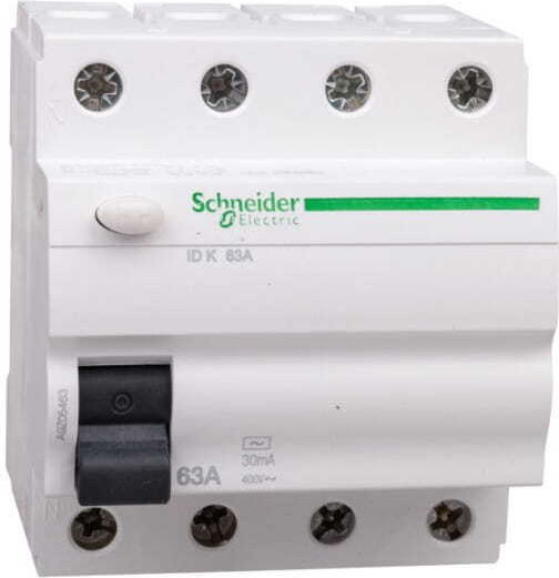 Schneider Electric Phase 4-Pole Earth Leakage Relay 63A