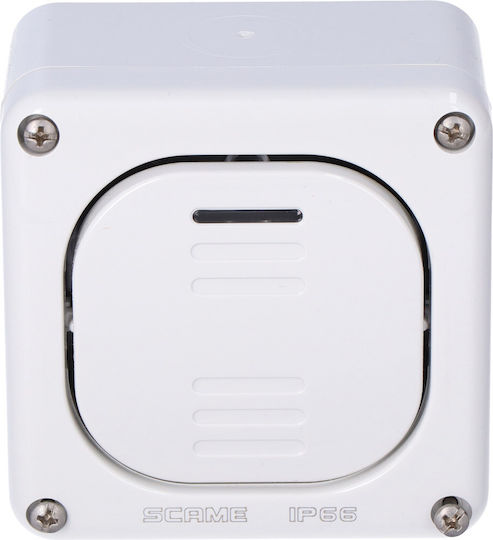 Scame Waterproof Wall-mounted Single Switch Gray