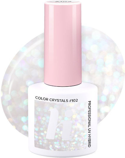 Hi Hybrid Ojă Semipermanentă #102 Cristale de Culoare 5ml