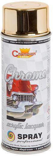 Champion Color Σπρέι Βαφής με Μεταλλικό Εφέ Χρυσό Gold Chrome 400ml