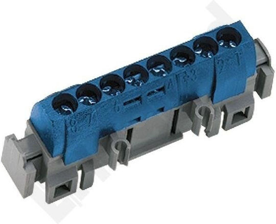 Legrand Connection Strip Ip2x N8 8-holes Blue 004842