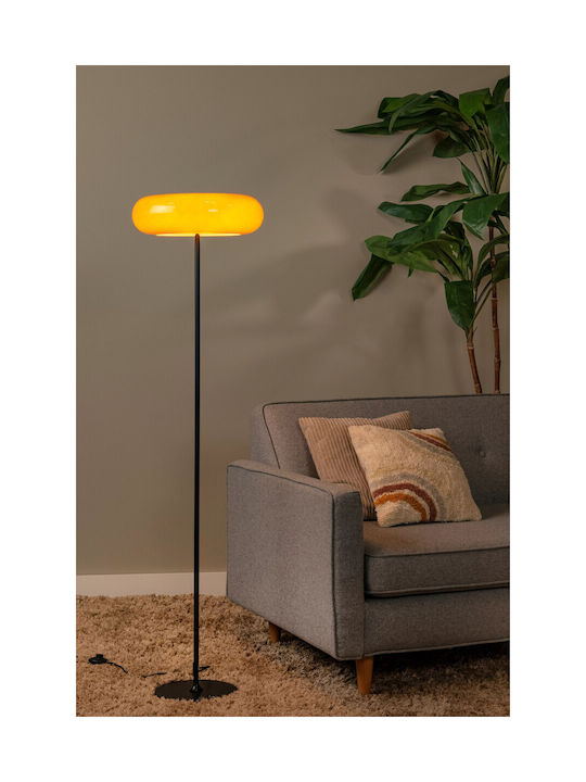 Lucide Lightning Sentino Floor Lamp H150xW40cm. with Socket for Bulb G9 Orange