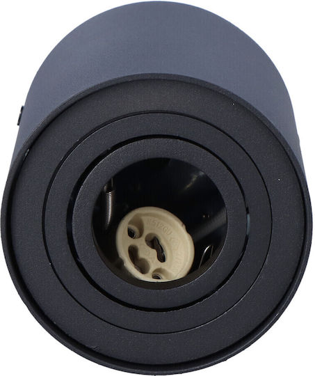 Kanlux Einzel Spot mit Fassung GU10 in Schwarz Farbe
