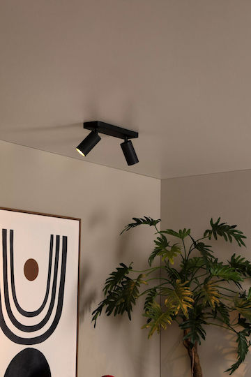 Lucide Lightning Μονό Σποτ σε Μαύρο Χρώμα