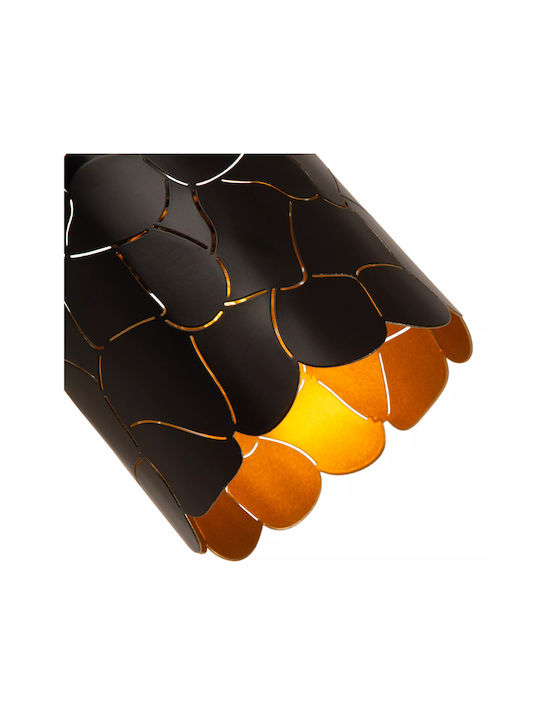 Lucide Lightning Μονό Σποτ με Ντουί E14 σε Μαύρο Χρώμα