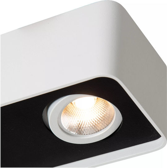 Lucide Lightning Angular Единично LED Спот в Бял Цвят