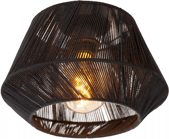 Lucide Lightning Flush Plafonieră de Tavan Neagră cu Soclu E27