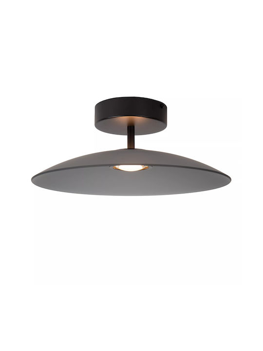 Lucide Lightning Menga Πλαφονιέρα Οροφής Γκρι με Ενσωματωμένο LED