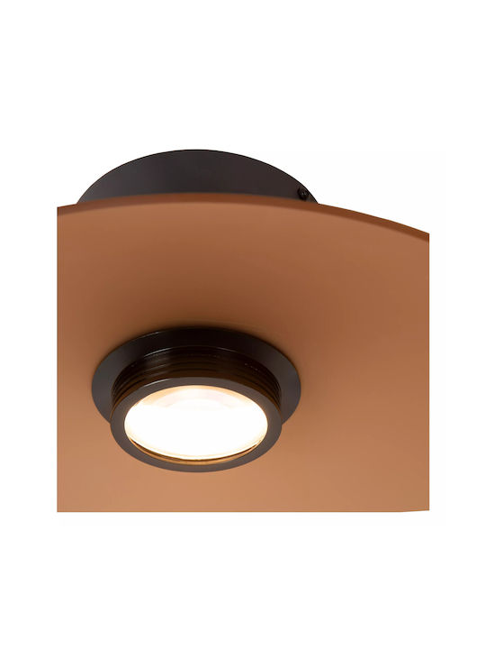 Lucide Lightning Menga Πλαφονιέρα Οροφής Μελί με Ενσωματωμένο LED