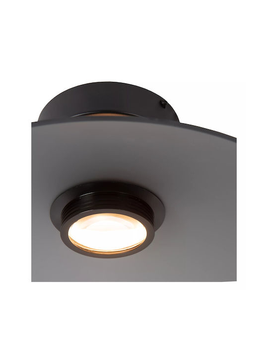 Lucide Lightning Menga Πλαφονιέρα Οροφής Γκρι με Ενσωματωμένο LED
