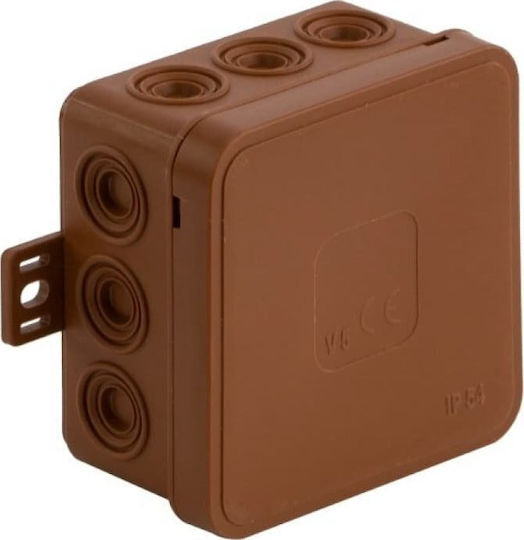 Viplast Cutie electrică pentru montaj exterior IP54 în culoarea Maro