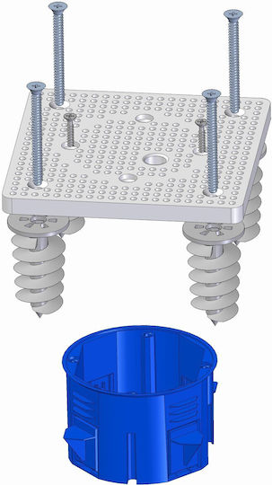 Simet Surface Mounted Electrical Box in Blue Color