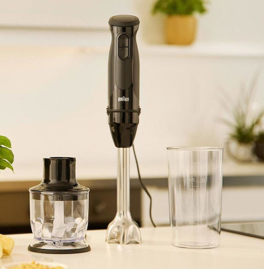 Braun MultiQuick 3 Ръчен Блендер с Аноскидова Пръчка 900W Черен