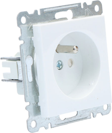 Hager Power Socket White 1pcs