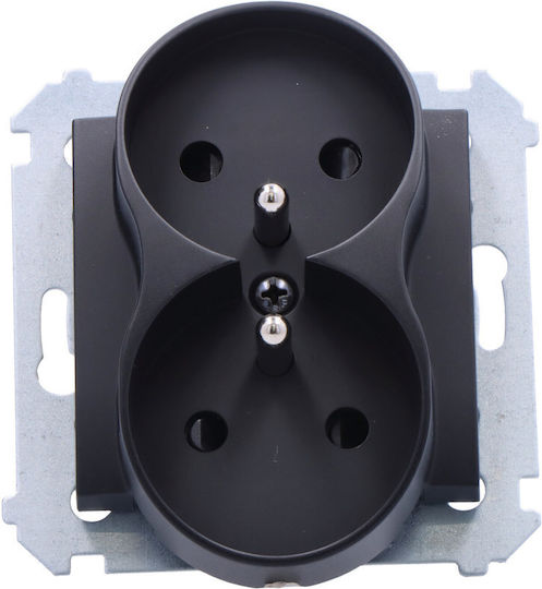 Kontakt-Simon Power Socket Black 1pcs