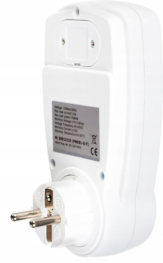 Energy Meter Socket Idealstore Saveenergy Digital Energy Consumption Setting Cost Kwh Setting Consumption Monitoring Large Display Energy Consumption Scheduling Maximum Power 3680 W Color White