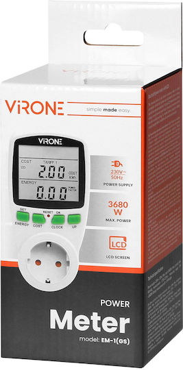 Virone Contor de Consum de Curent pentru Putere Maximă de până la 3.68kW