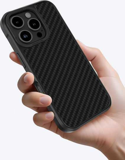 AmazingThing 360 Full Cover Aramid Fiber / Σιλικόνης Μαύρο (iPhone 16 Pro)