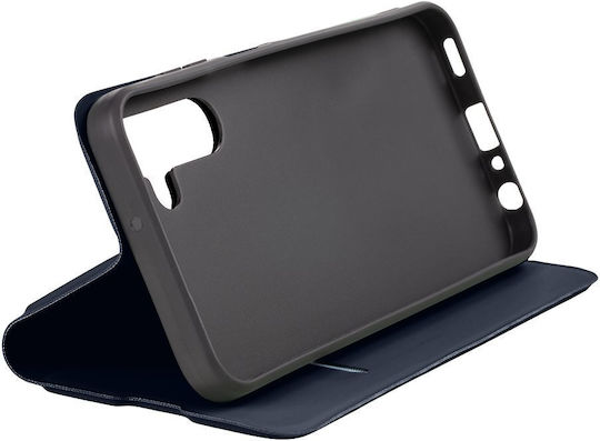 Obal:Me Smoothtouch Задна Корица Кожа / Закалено Стъкло Син За Galaxy A25 5G