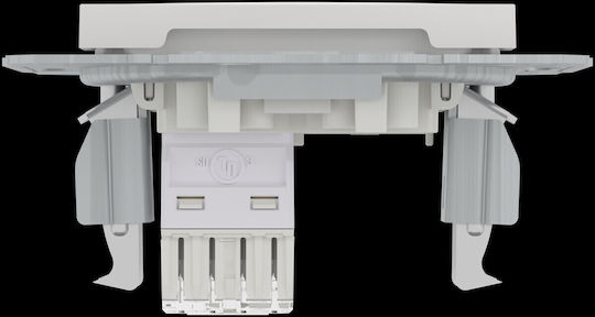 Schneider Electric Asfora Μονή Πρίζα Δικτύου RJ45 χωρίς Πλαίσιο σε Λευκό Χρώμα EPH4300721