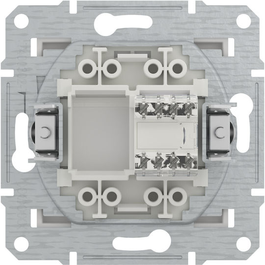 Schneider Electric Asfora Μονή Πρίζα Δικτύου RJ45 χωρίς Πλαίσιο σε Λευκό Χρώμα EPH4300721