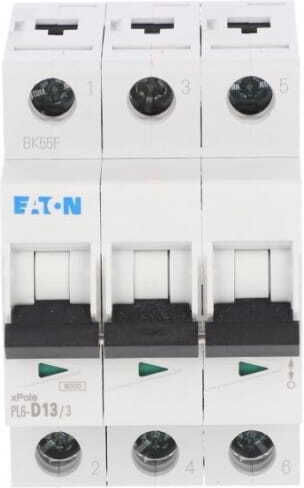Eaton Întrerupător Automat 3p D 13a 6ka Ac Pl6-d13/3 286612