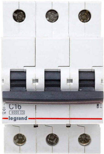 Legrand Αυτόματη Ασφάλεια 16A Τριπολική AC 419235