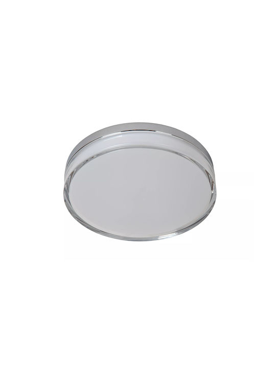 Lucide Lightning Plano Κρεμαστό Φωτιστικό Οροφής Εξωτερικού Χώρου με Ενσωματωμένο LED σε Ασημί Χρώμα 78151/18/61