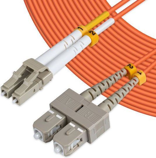 Microconnect Cablu de fibră optică LC/UPC-SC/UPC 2m Portocaliu 1buc