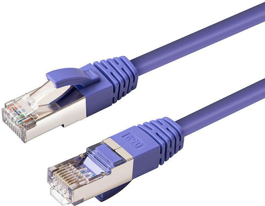 Microconnect S/FTP Cat.6 (Gigabit) Καλώδιο Δικτύου Ethernet 10m Μωβ