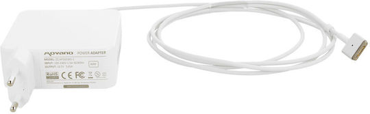 Movano MAGSAFE 2 Φορτιστής Laptop 60W για Apple με Αντάπτορα Τροφοδοσίας