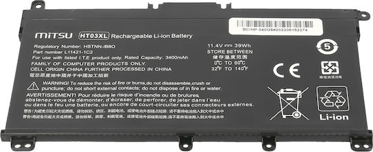 Mitsu Συμβατή Μπαταρία για HP Pavilion HP 240, 250 G7 G8, 340 348 G5 G7 με 3400mAh
