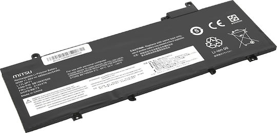 Mitsu Съвместима Батерия за Lenovo ThinkPad T480s с 4650mAh
