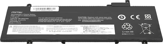 Mitsu Съвместима Батерия за Lenovo ThinkPad T480s с 4650mAh