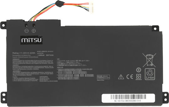 Mitsu Compatible Battery for Asus VivoBook Asus E410MA, L410MA with 3550mAh